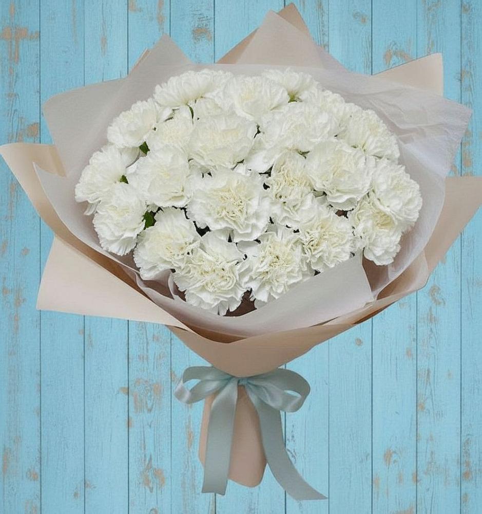 Букет цветов из: Гвоздики в Кириллове