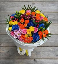 Букет цветов из:  Розы и Хризантемы в Кириллове