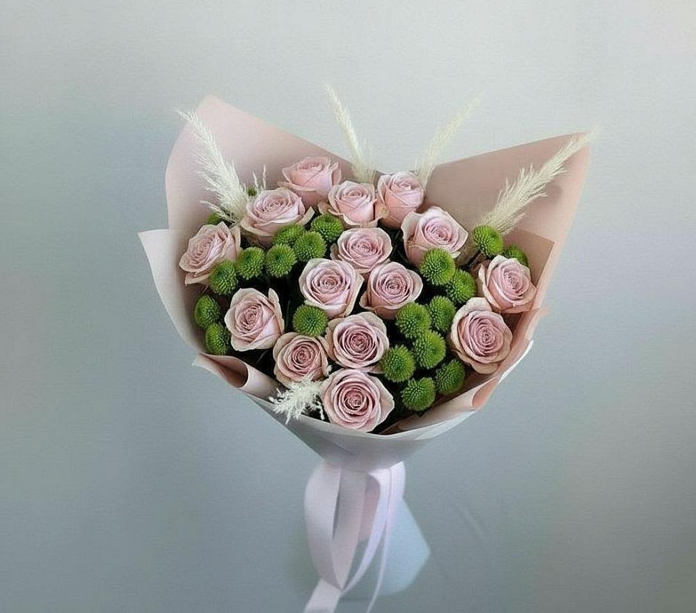 Букет цветов из: Розы и Хризантемы в Кириллове