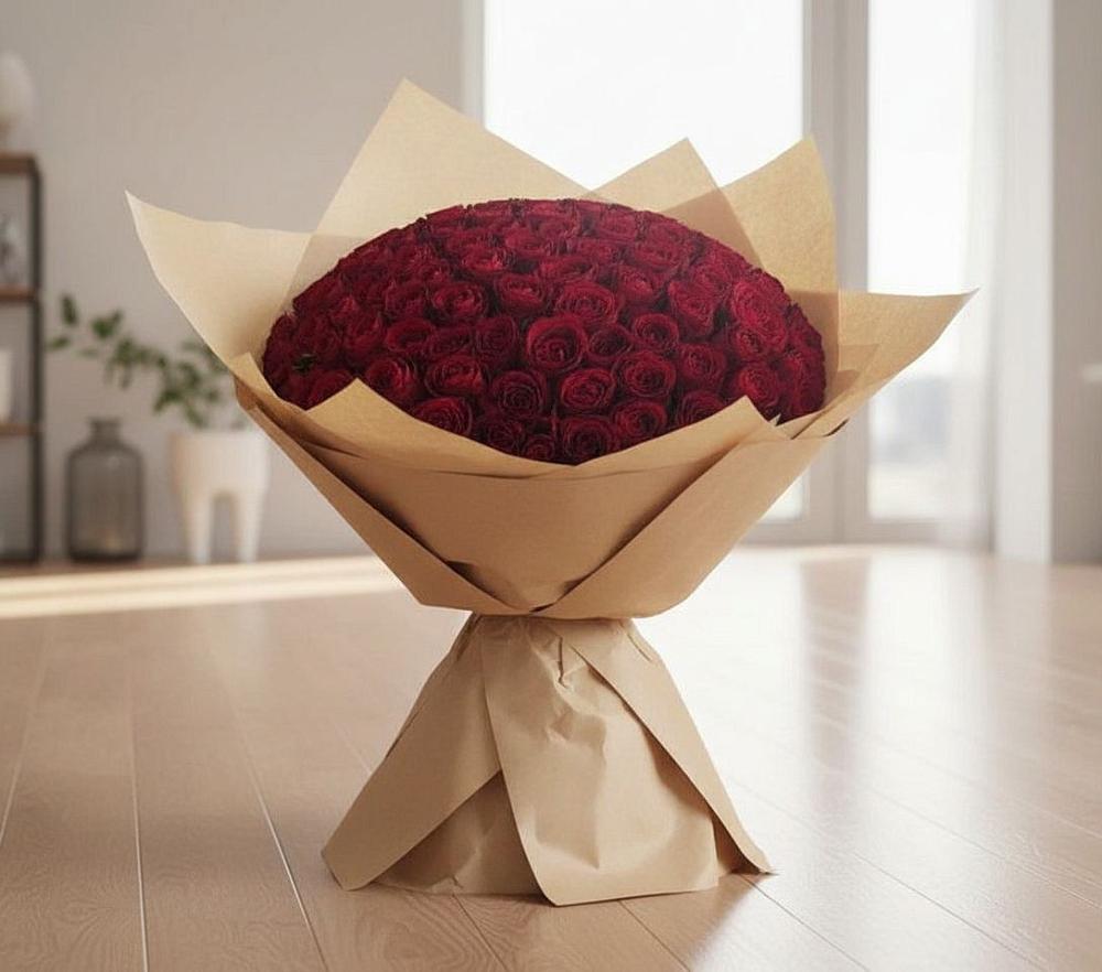 Букет 101 Красная роза в Кириллове